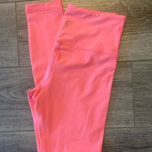 Zyia Pink Metallic Light n Tight leggings size 2